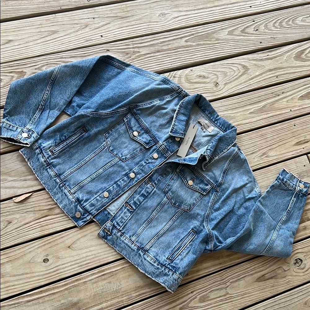 Hudson Jeans Blue Denim Jacket XL NWT